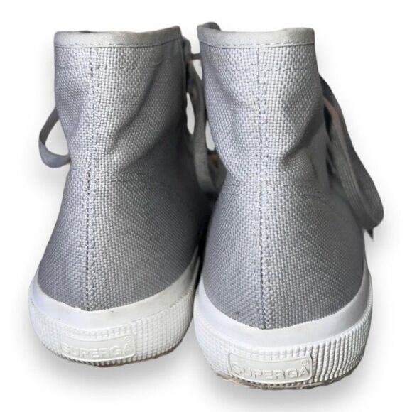 Superga Coto 2795 Cotton Canvas High Tops Grey Women's 9.5 - Picture 5 of 11